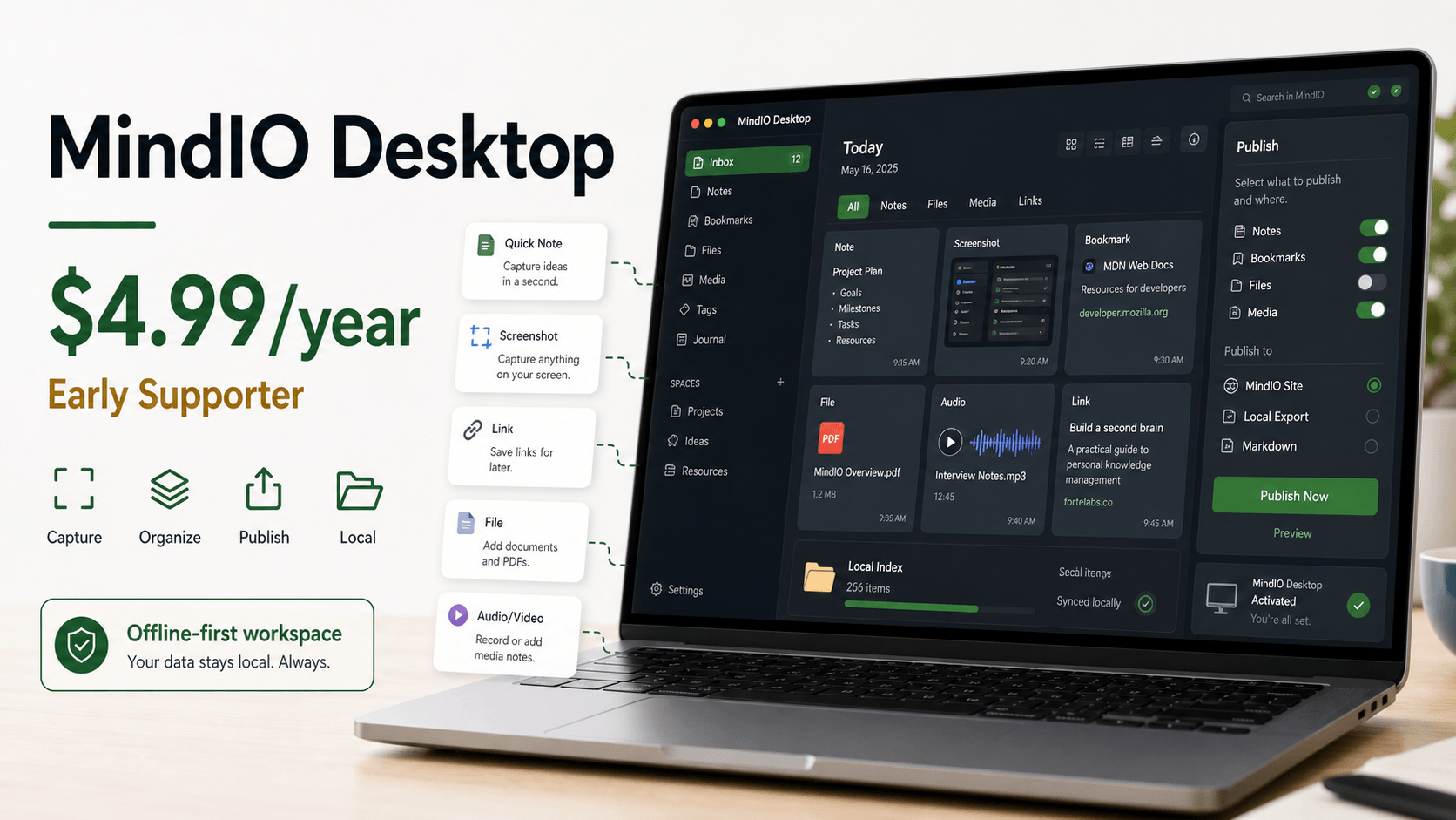 MindIO Desktop — $4.99/year on Payhip